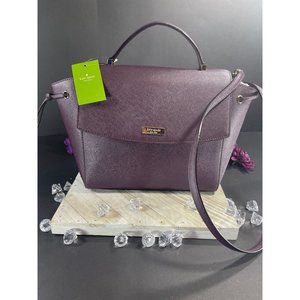 Kate Spade Satchel Lilah Laurel Way Mahogany Shoulder Bag Purse